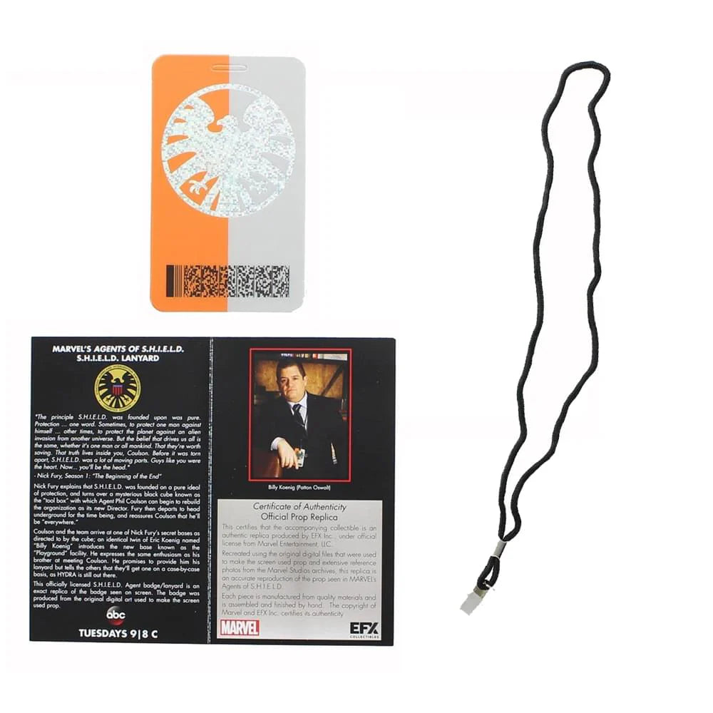 Marvel Agents of SHIELD Lanyard Replica Loot Crate Exclusive