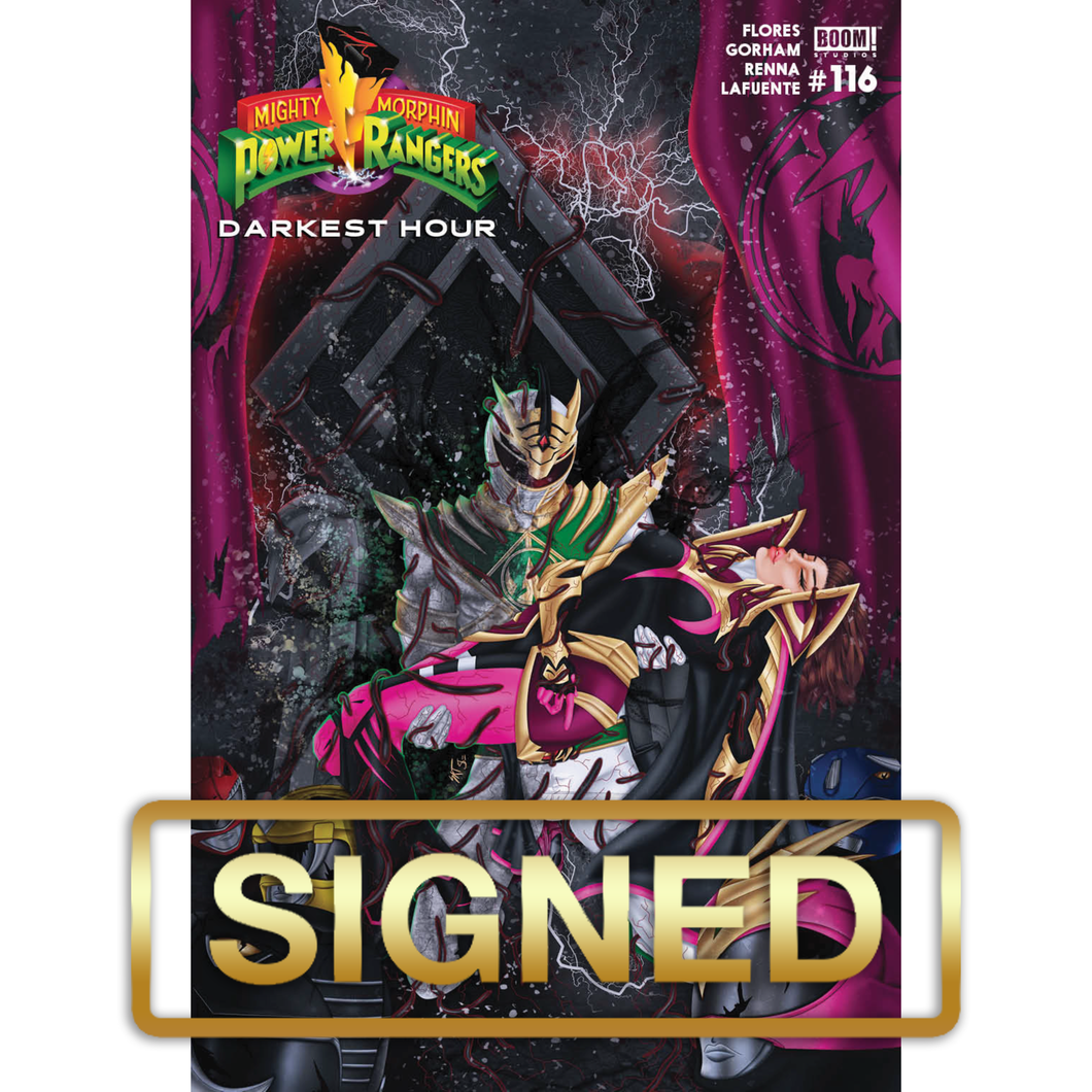 Mighty Morphin Power Rangers #116 Sketch Ellis Variant Signed Exclusive