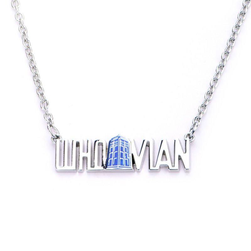 BBC Doctor Who Whovian Pendant with TARDIS Necklace