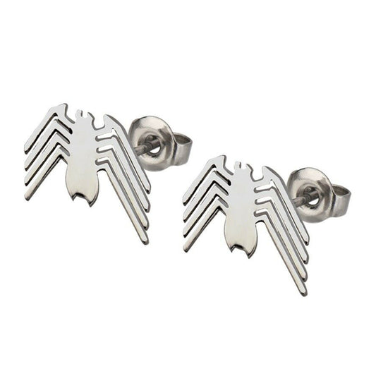 Marvel Spider-Man Stainless Steel Spider Stud Earrings