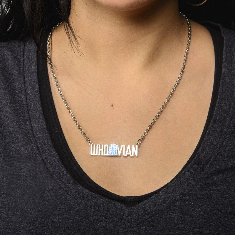 BBC Doctor Who Whovian Pendant with TARDIS Necklace