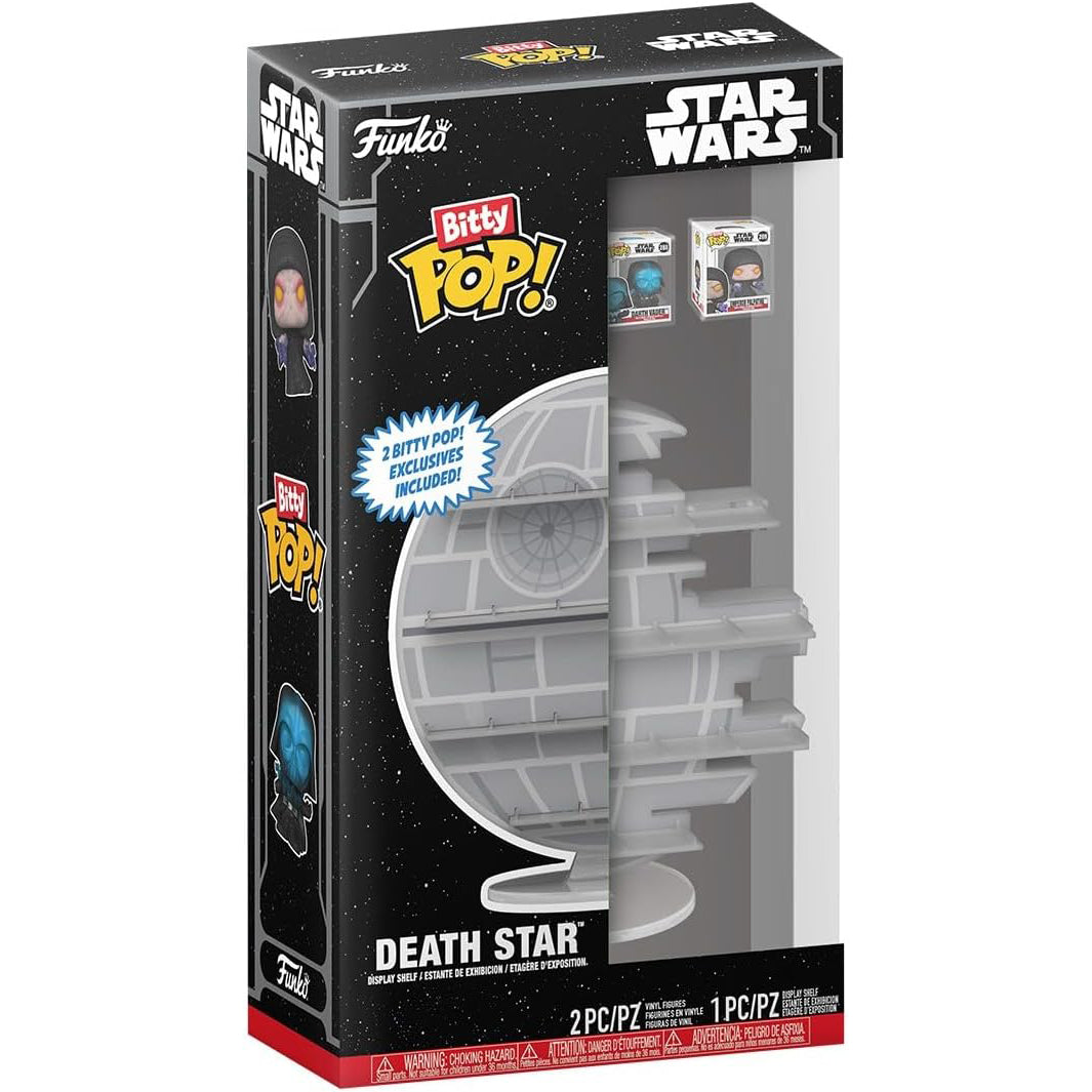 Bitty Pop Display Star Wars Death Star with Emperor Palpatine and Darth Vader Electrified