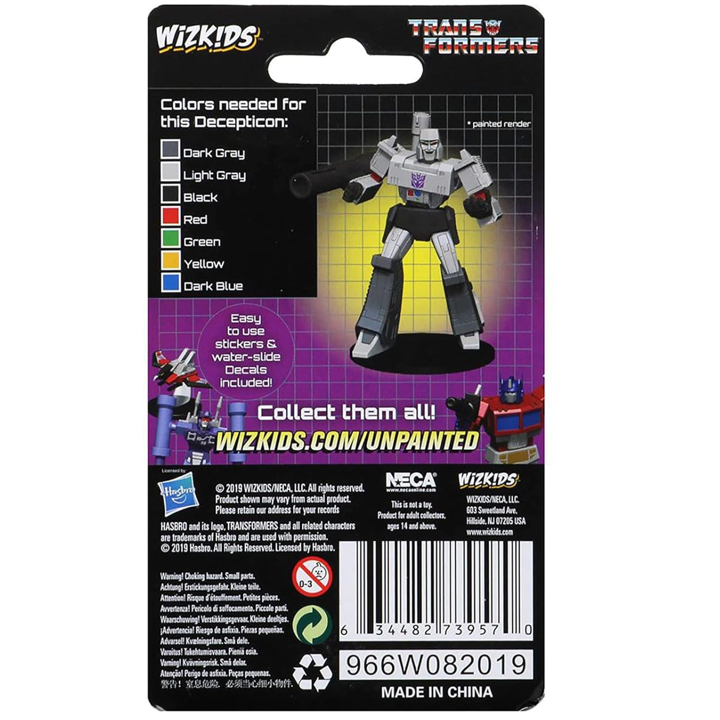Transformers Deep Cuts Unpainted Primed Megatron Miniature