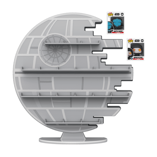 Bitty Pop Display Star Wars Death Star with Emperor Palpatine and Darth Vader Electrified