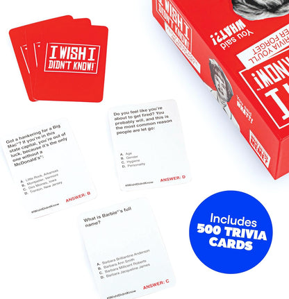 I Wish I Didn't Know! Filthy Trivia You'll Never Forget! Party Game