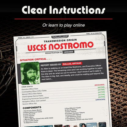 Alien Fate of the Nostromo Board Game