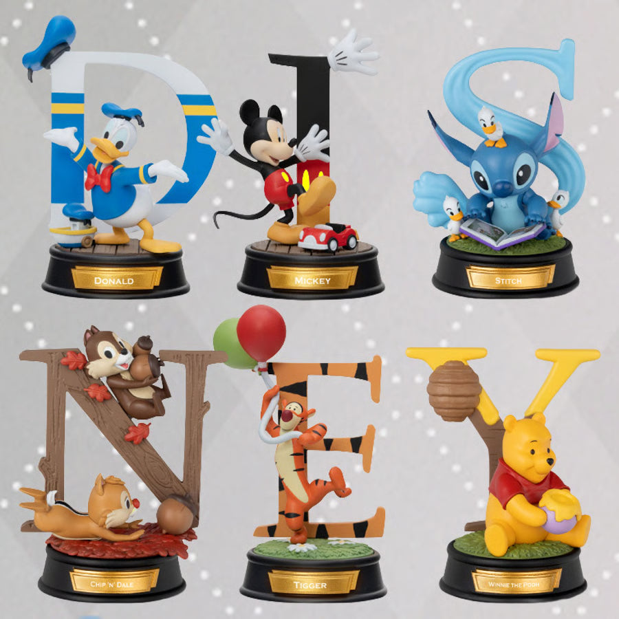 Beast Kingdom Disney 100 Years MDS-004 Alphabet Art Series Blind Box Set