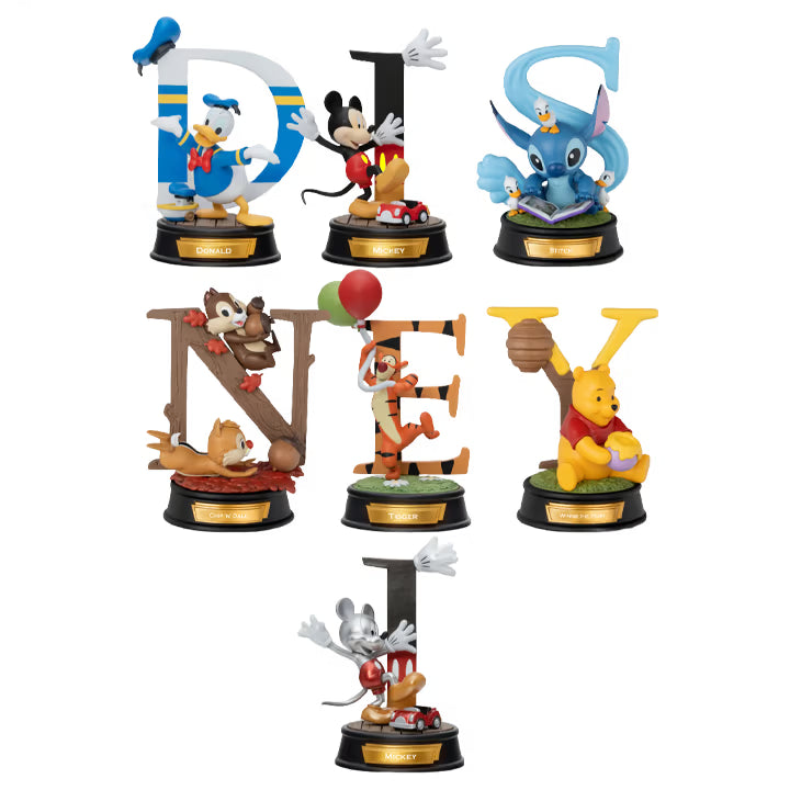 Beast Kingdom Disney 100 Years MDS-004 Alphabet Art Series Blind Box Set