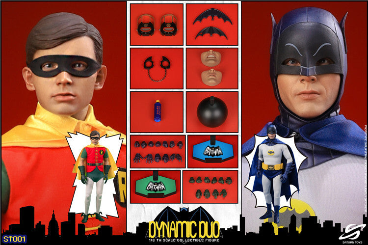 Saturn Toys ST001 Batman 66 Dynamic Duo Batman & Robin 1/6 Action Figure Set