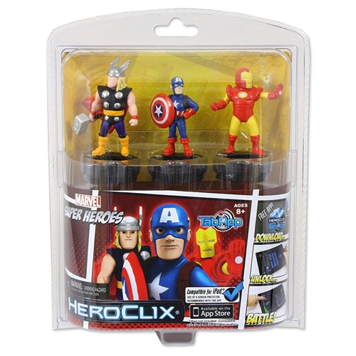 HeroClix TabApp Marvel Superheroes Avengers 3-Pack