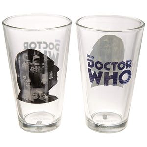 BBC Doctor Who 50th Anniversary First Doctor Pint Glass Set