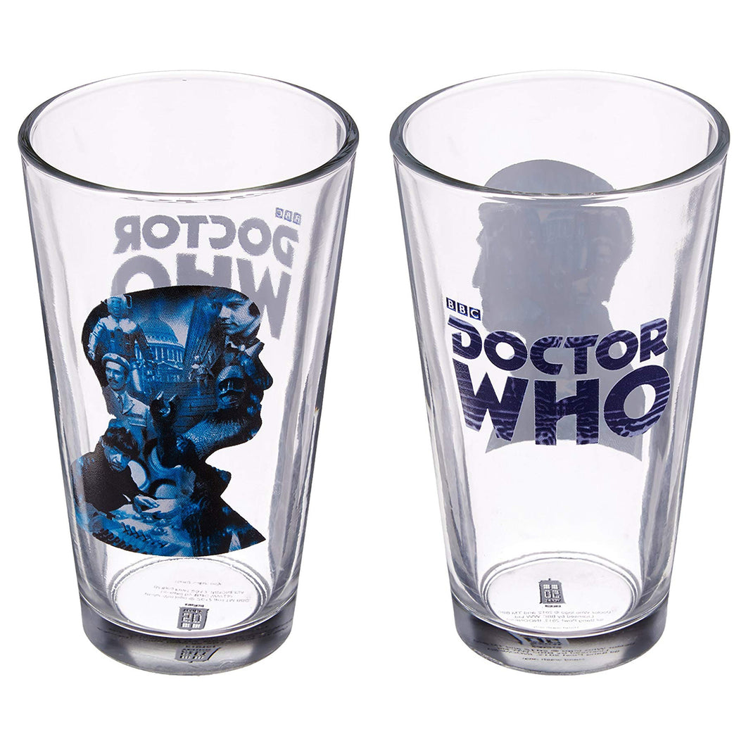 BBC Doctor Who 50th Anniversary Second Doctor Pint Glass Set