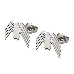 Marvel Spider-Man Stainless Steel Spider Stud Earrings