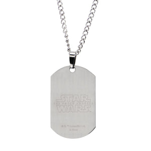 Star Wars Force Awakens TIE Fighter Stainless Steel Dog Tag Necklace