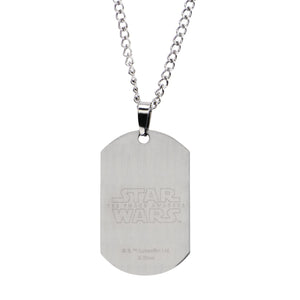 Star Wars Force Awakens TIE Fighter Stainless Steel Dog Tag Necklace