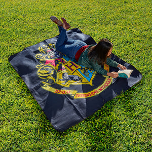 Harry Potter Hogwarts Crest Picnic Blanket